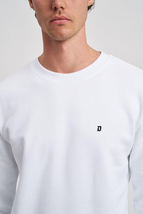 Felpa girocollo regular in cotone