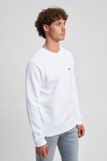 Felpa girocollo regular in cotone - 3