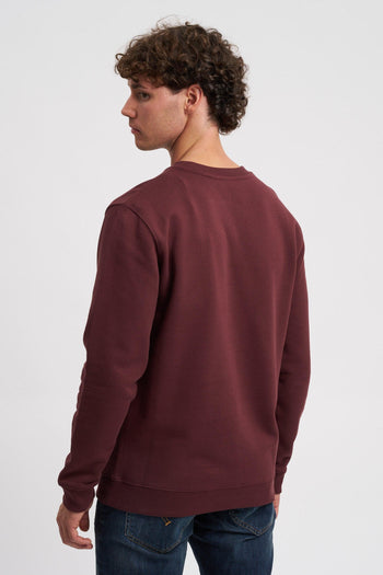 Felpa girocollo con logo ricamato - 4