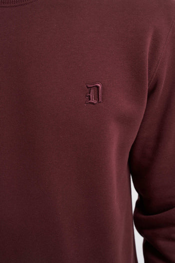 Felpa girocollo con logo ricamato - 5