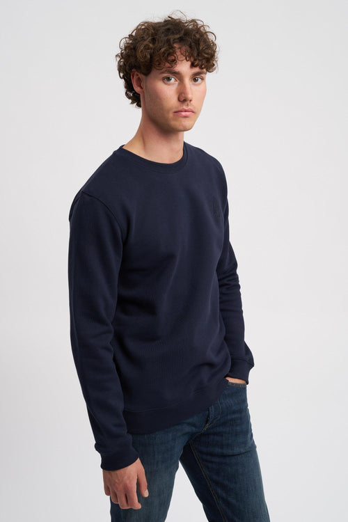 Felpa in cotone con logo