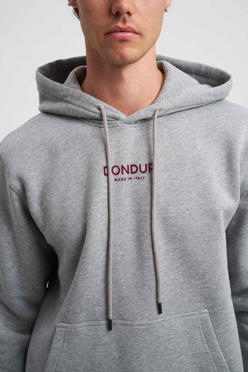 Felpa con cappuccio regular in cotone