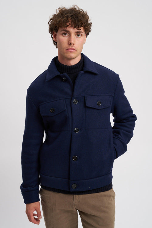 Field Jacket in misto lana