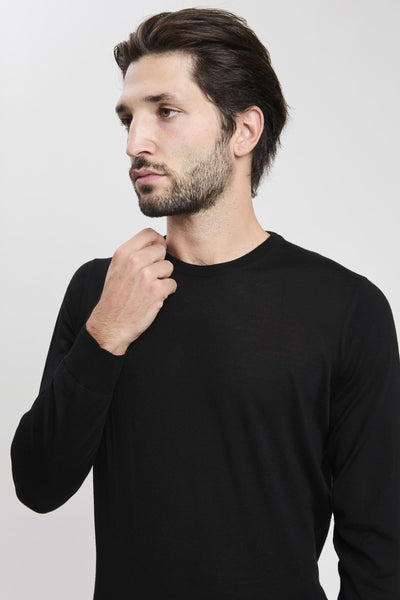 Girocollo in lana merino extrafine