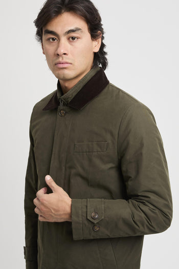 Morning Raincoat Corto in Faille di Cotone e Nylon - 5