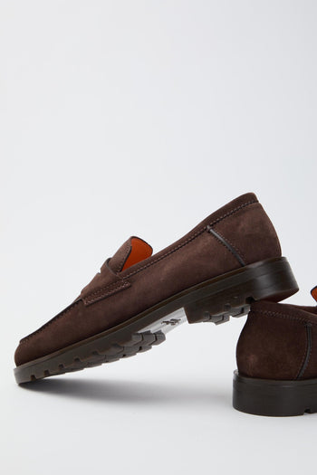 Mocassino penny in suede - 5