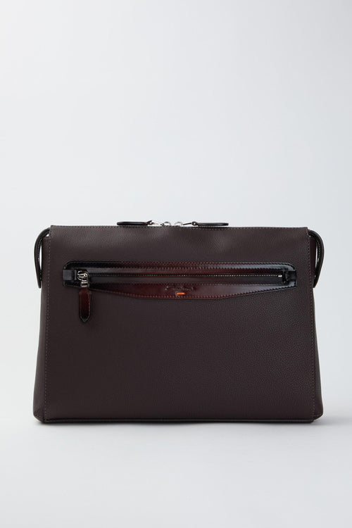 Pochette in pelle bottalata