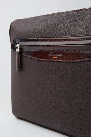 Pochette in pelle bottalata - 4