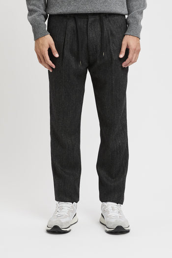 Pantalone in Herringbone Wool Flannel - 2