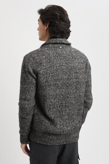 Cardigan in melange wool blend - 5