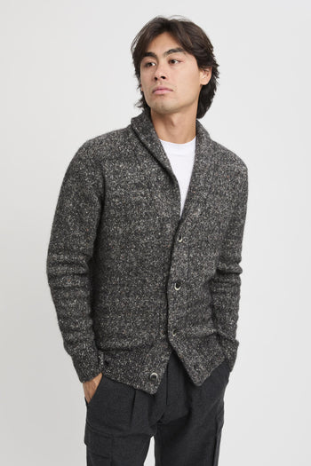 Cardigan in melange wool blend - 6