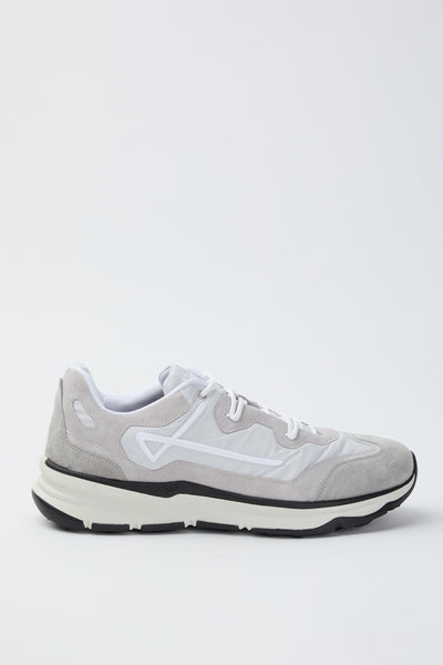 Sneaker running in suede e nylon