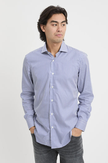 Camicia rigata in cotone - 5