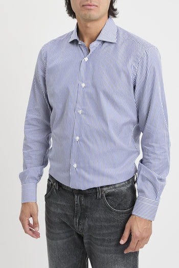 Camicia rigata in cotone - 7