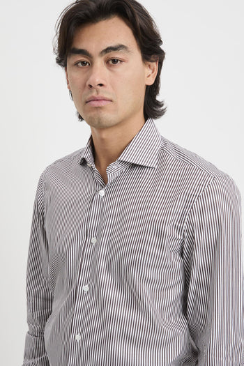 Camicia rigata in cotone - 6