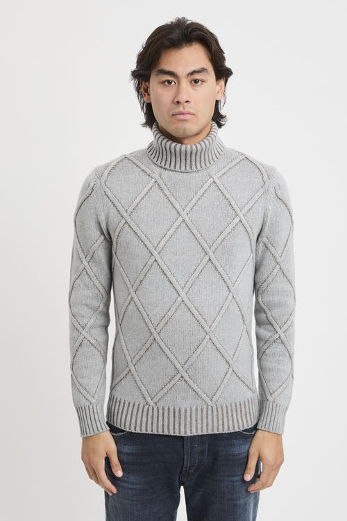 Dolcevita jacquard a rombi