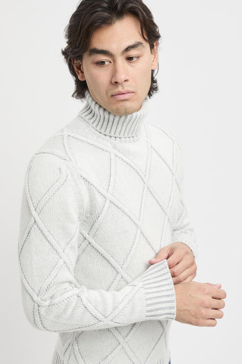 Dolcevita jacquard a rombi - 6