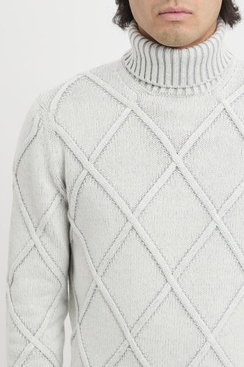 Dolcevita jacquard a rombi - 7