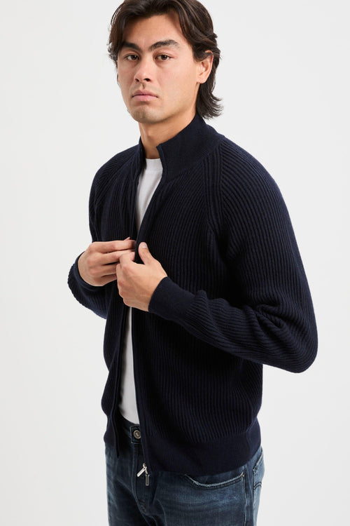 Maglia aperta con zip