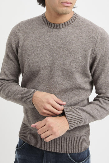 Maglia girocollo in misto lana e cashmere - 6