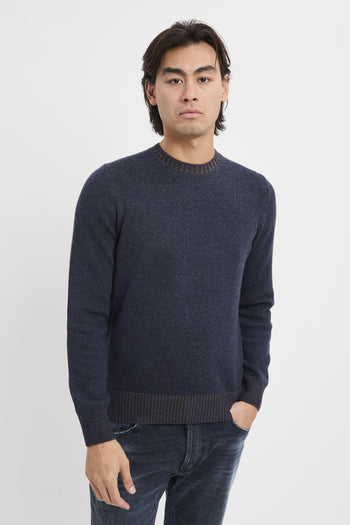 Maglia girocollo in misto lana e cashmere - 3