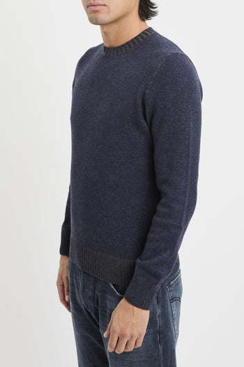 Maglia girocollo in misto lana e cashmere - 5