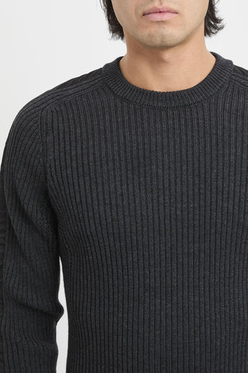 Maglia girocollo in lana e nylon - 7