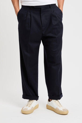 Pantalone cropped plissettato - 2