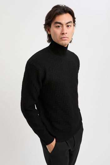 Maglia lupetto punto diagonale - 4