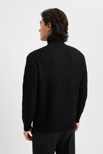 Maglia lupetto punto diagonale - 5