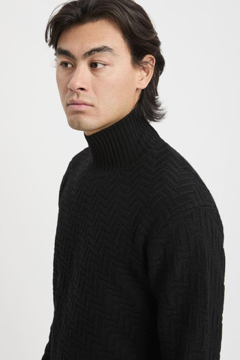 Maglia lupetto punto diagonale - 6