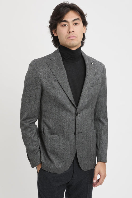 Giacca monopetto spigata