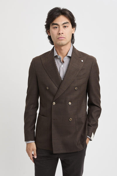 Giacca doppiopetto in lana vergine