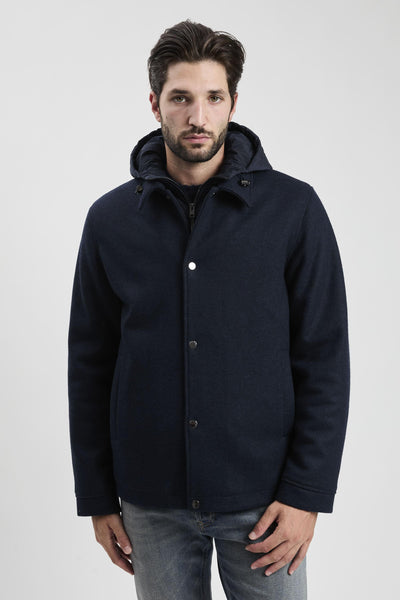 Knitted Wool Shirt Jacket