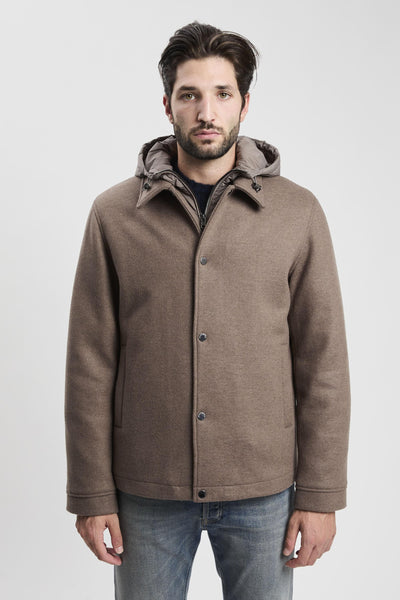 Knitted Wool Shirt Jacket