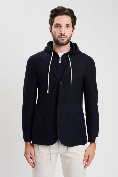 Giacca con pettorina in lana