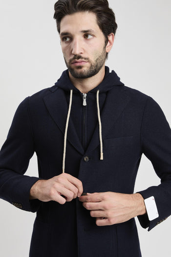 Giacca con pettorina in lana - 6