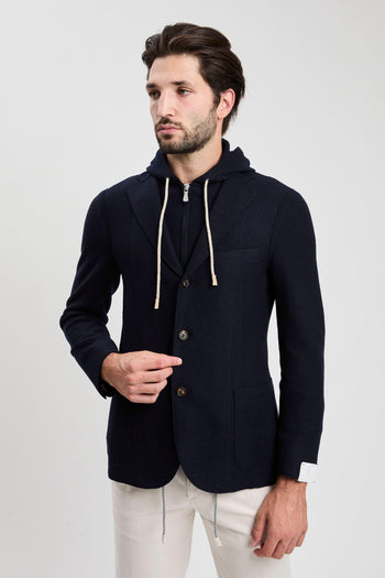 Giacca con pettorina in lana - 7