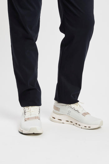 Pantalone con pince in cotone stretch - 5