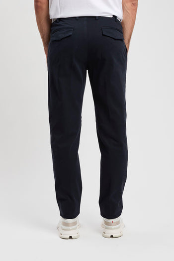 Pantalone con pince in cotone stretch - 6