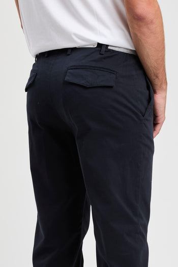 Pantalone con pince in cotone stretch - 7