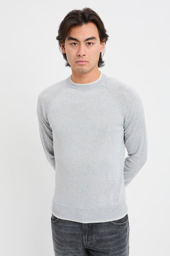 Maglia girocollo con profili a contrasto - 3