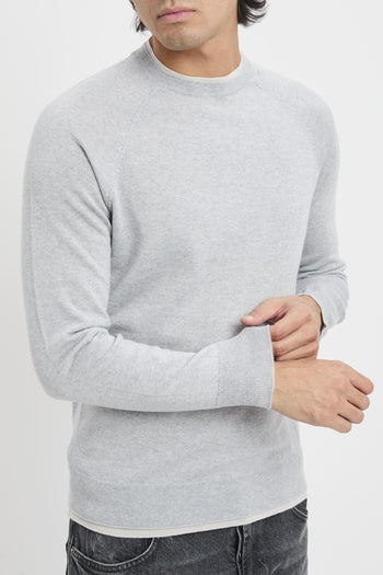 Maglia girocollo con profili a contrasto - 6