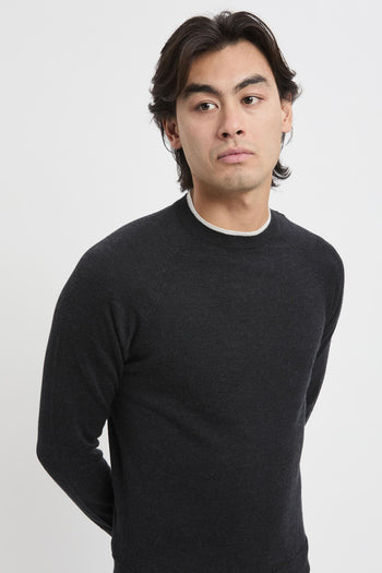 Maglia girocollo con profili a contrasto - 4