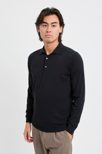 Maglia a polo in 180s Merino - 2