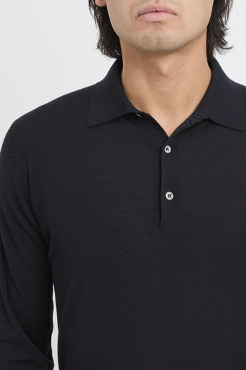 Maglia a polo in 180s Merino - 6