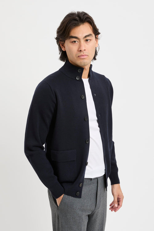 Cardigan con bottoni punto Milano