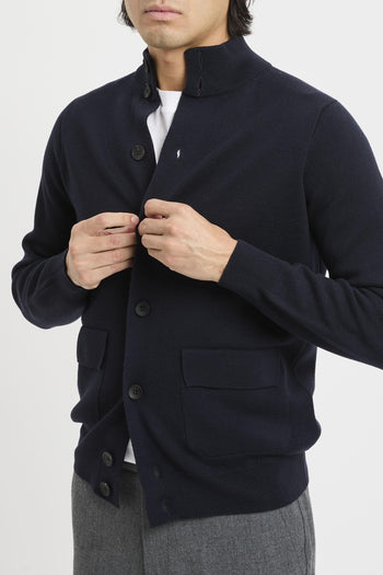 Cardigan con bottoni punto Milano - 3