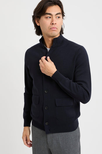 Cardigan con bottoni punto Milano - 4