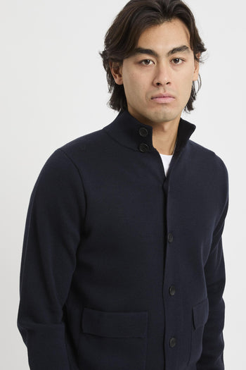 Cardigan con bottoni punto Milano - 5